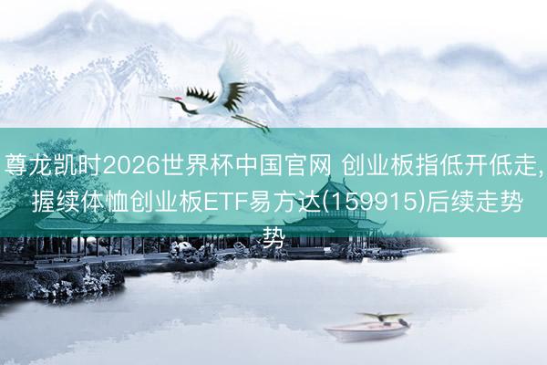 尊龙凯时2026世界杯中国官网 创业板指低开低走， 握续体恤创业板ETF易方达(159915)后续走势