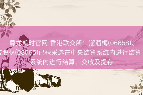 尊龙凯时官网 香港联交所：溜溜梅(06658)、中国信息科技股权(08565)已获采选在中央结算系统内进行结算、交收及提存