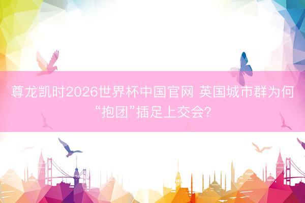 尊龙凯时2026世界杯中国官网 英国城市群为何“抱团”插足上交会？