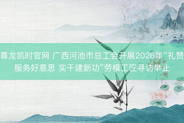 尊龙凯时官网 广西河池市总工会开展2026年“礼赞服务好意思 实干建新功”劳模工匠寻访举止