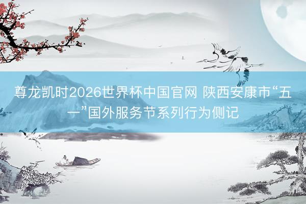 尊龙凯时2026世界杯中国官网 陕西安康市“五一”国外服务节系列行为侧记